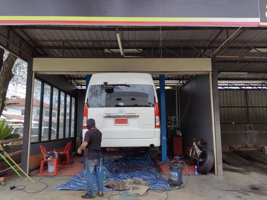 พ่นกันสนิมรถยนต์ Anti-rust spray center for car khon kaen